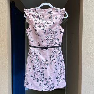 Miss Selfridge Ruffle Cap Sleeve Dress in Pink Size 4 / S